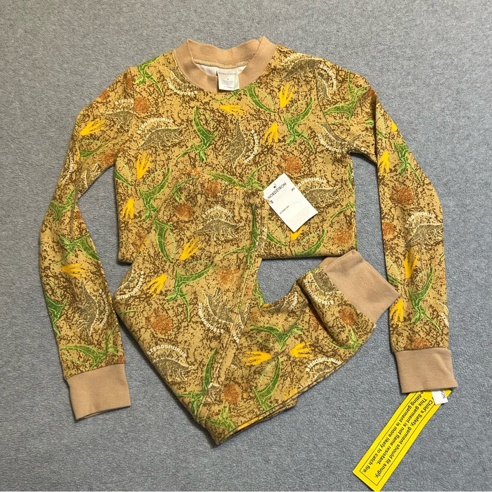 Nordstrom Boys Dino Pajamas NWT